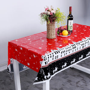 Santa Claus Christmas Tablecloth For Kitchen