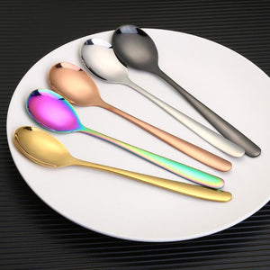 5 Colors Stainless Steel Spoon