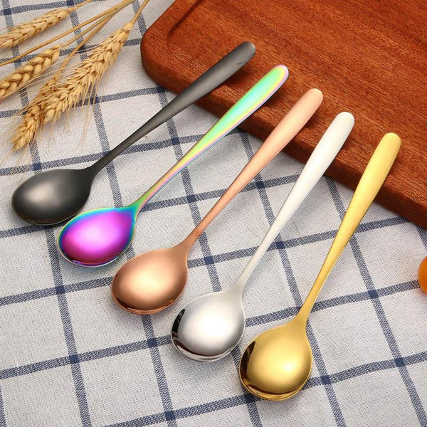 5 Colors Stainless Steel Spoon